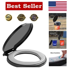 Sturdy XL Portable Bucket Toilet Seat - Ideal for Camping & Outdoor Adventures