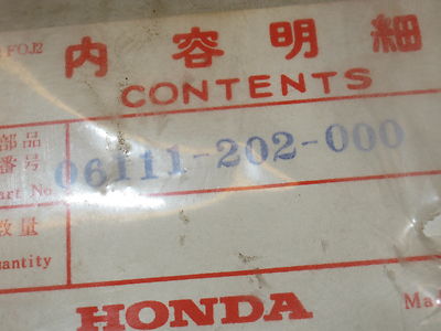 HONDA CA 95 CB 92 GASKET NOS OEM PART # 06111-202-000 HONDA CA 95 CB 92 GASKET NOS OEM PART # 06111-202-000