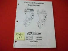 1998 EVINRUDE/JOHNSON/OMC O/B FTLEC, FSLEC, FSXEC SERVICE MANUAL SUPPLEMENT VGC