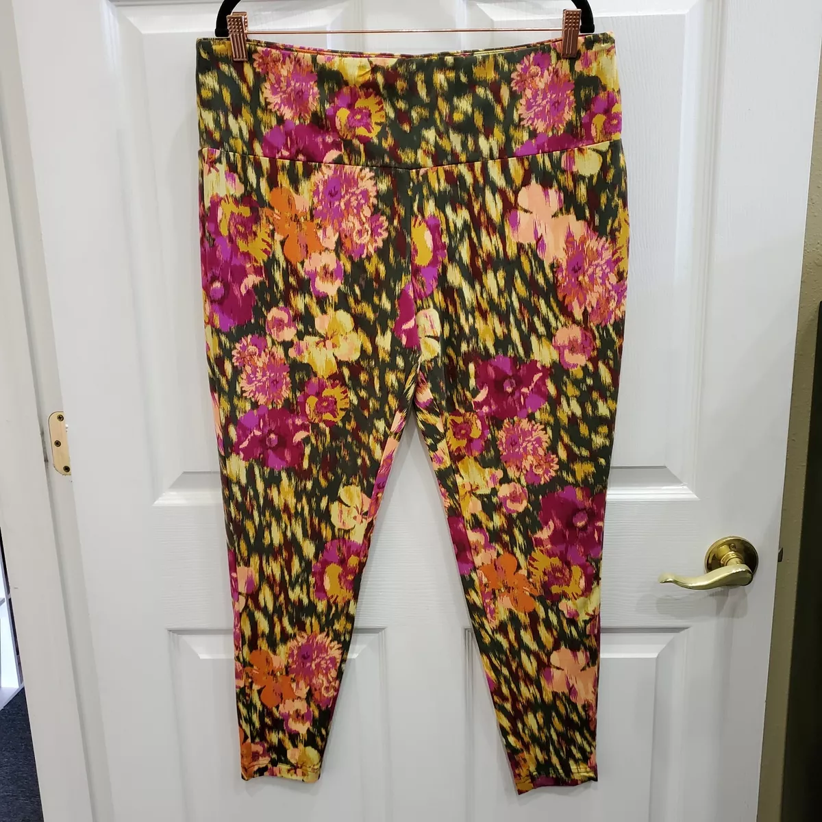 Terra & Sky Womens Leggings Plus Size 1X Joggers Yoga Pants