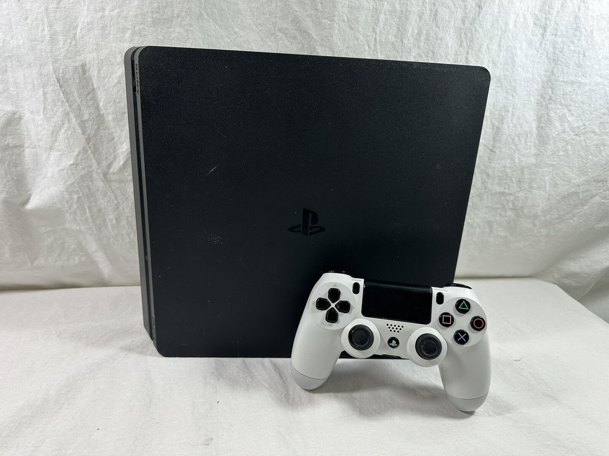 Sony PlayStation 4 Slim 1TB PS4Console Jet Black W Controller