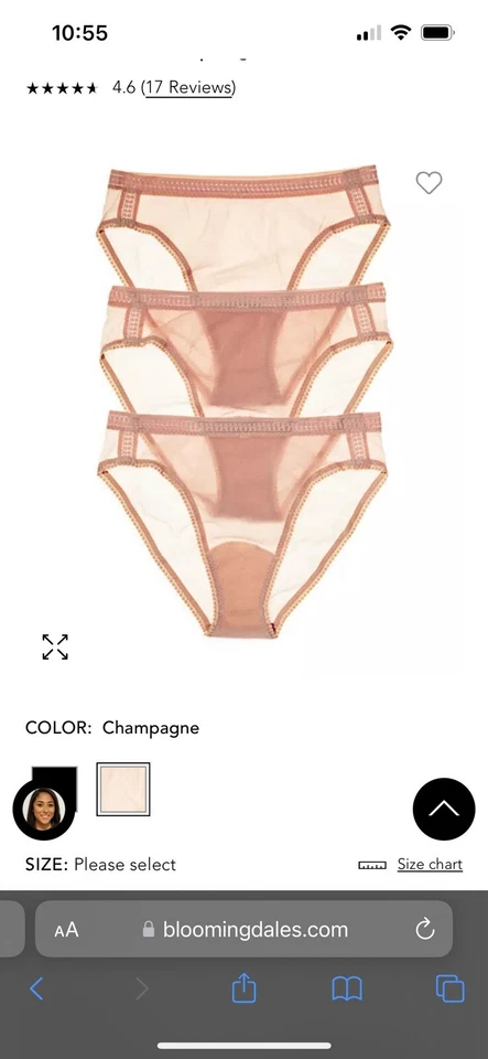 Pack de 3 calzoncillos de malla Gossamer corte bajo ropa interior para mujer talla grande 3X Mocha Foto 2 de 2