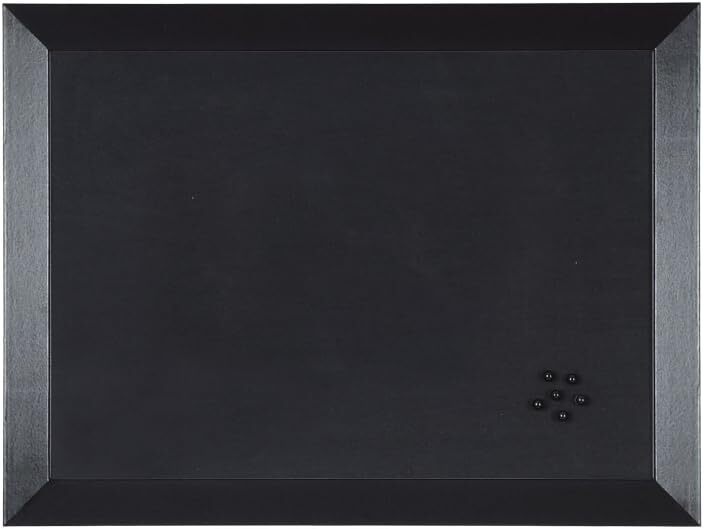 Доска объявлений для двух офисов Kamashi, черная, 60 x 45 см