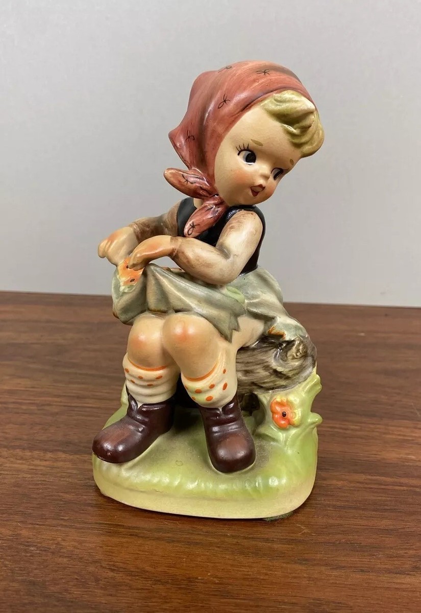 人形陶器 Vintage Ceramic Figurine NAPCOWARE C7363 Japan Young Girl