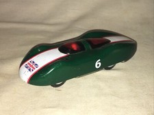 SCHYLLING Abarth RACE CAR  6 BRITISH FLAG TIN SPARK FRICTION TOY CAR