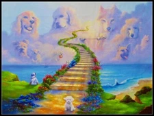 All Dogs go to Heaven - Chart Counted Cross Stitch Patterns Needlework DIY DMC