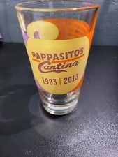 Pappasito's Cantina 30 Years Tex Mex Collectible Pint Glass Heavy Base
