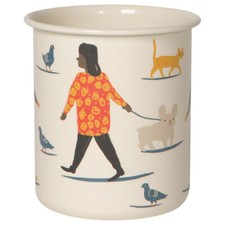 NOW DESIGNS DANICA 'PEOPLE PERSON' PENCIL CUP/ MAKEUP CADDY DOGS CAT DIVERSITY