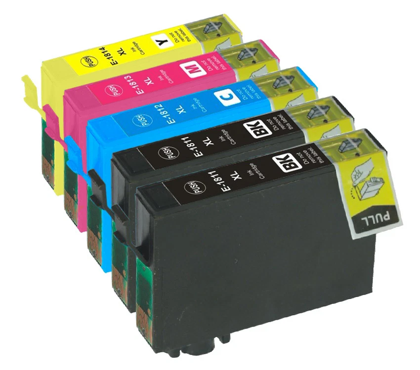5 ink cartridge for 18 XL XP 212 XP 215 XP 402 E1811 E1812 E1813 E1814 T1816