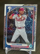 2024 BOWMAN CHROME MEGA BOX JOHAN ROJAS MOJO REFRACTOR RC # 86 PHILLIES