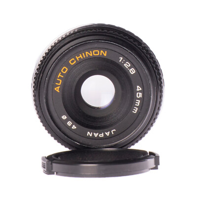 常盤精機 PLUSflex 35 AUTO TOKINON 45mm F2.8 Auto Chinon 45mm F2.8 Serviced Pancake Lens for Canon EF Mount