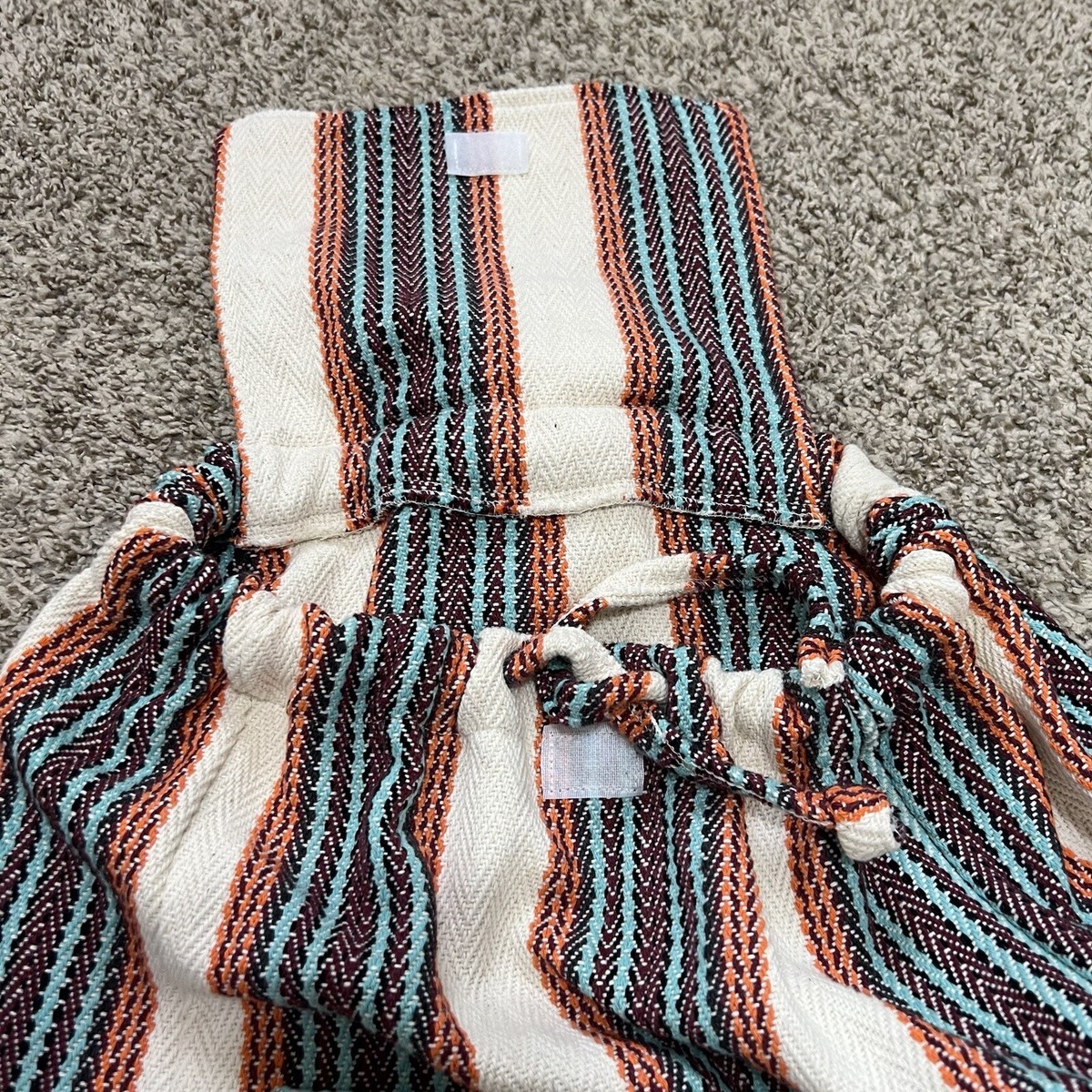 Senor Lopez Backpack from Recycled Fabric Pre-shrunk Multicolor Striped Collections - Original Señor Lopez main image 4