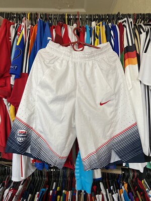 2014 USA BASKETBALL SHORTS NIKE sz S MEN WHITE | eBay