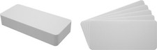  30 CD Disc Jewel Case Shelf Divider Cards - 3"x6-3/4" - White HEAVY DUTY 40mil