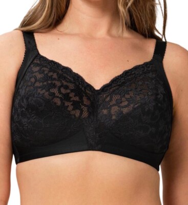 Triumph Delicate Doreen N BH Schwarz Gr. 44H ohne Bügel Softschalenstütze Neu