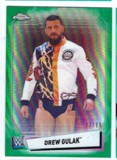DREW GULAK 2021 WWE TOPPS CHROME GREEN REFRACTOR /99