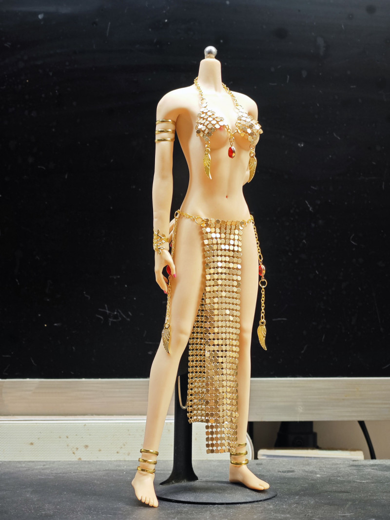 1/6 Female Sexy Gold Underwear Clothes For 12