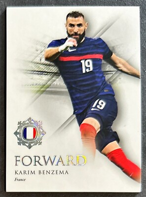 2022-23 Futera Unique Karim Benzema #'d 1/1 Rainbow Parallel