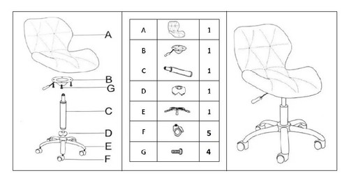 New Office Chair Computer PC Desk 360° Swivel Chair Adjustable Lift Leather UK - Picture 17 of 24