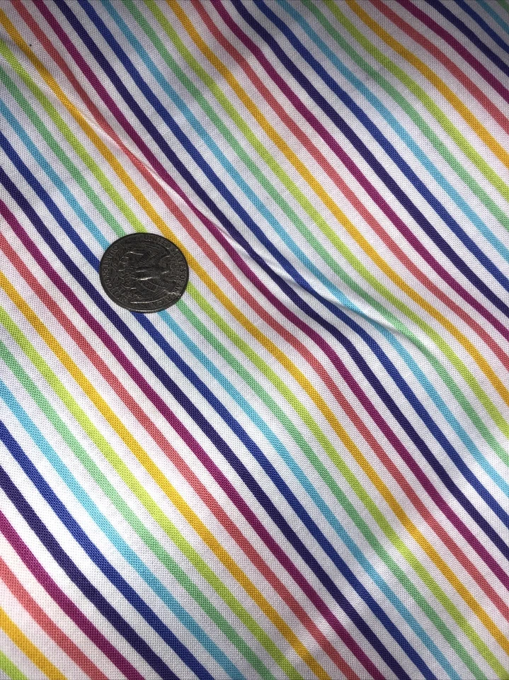 Telas Andover Arco Iris Rayas Finas Espolvoreadas Tela Multicolor Vendida por Yarda Foto 3 de 4