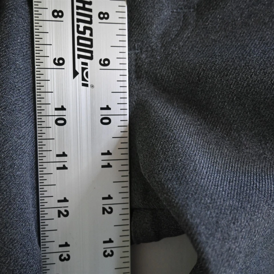 Vtg Lee 36x30 Gray Polyester Rockabilly USA Made Boot Cut Jeans Pants - Image 3 of 4