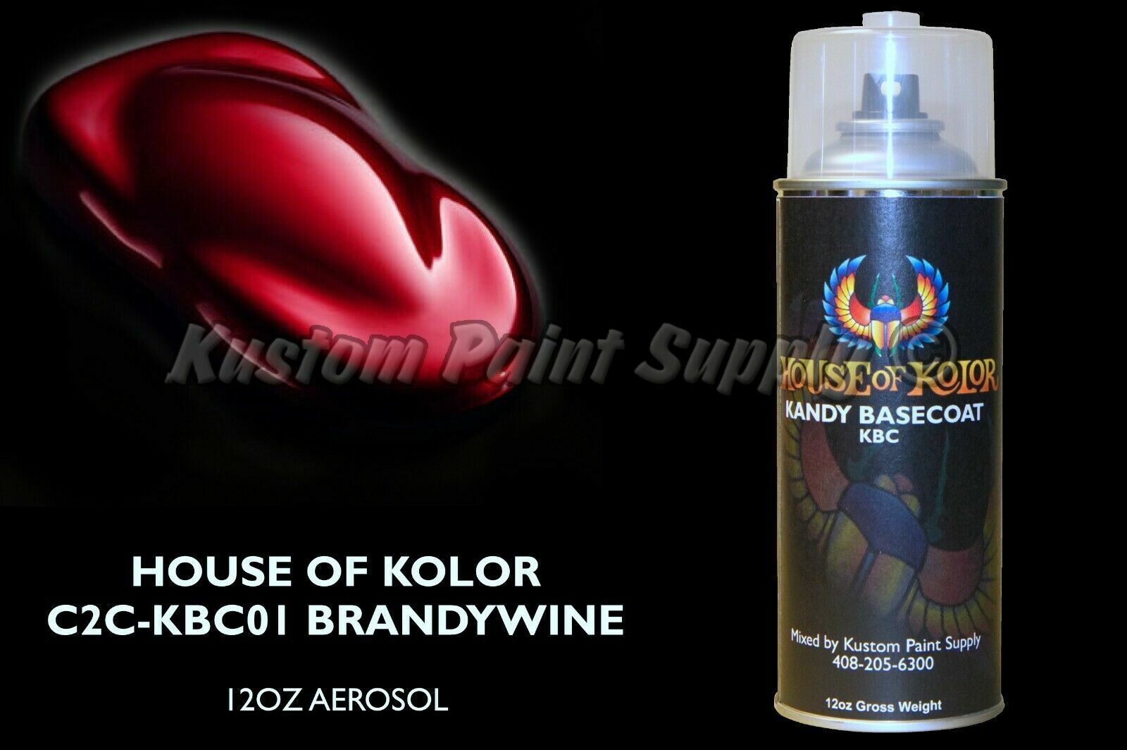 House of Kolor Kbc06-Qt Burgundy Kandy B/C Shimrin Kandy Basecoat