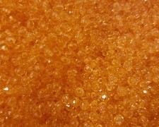 2,000 Pcs 4mm Transparent Peach Orange Round Crystal Faceted Plastic Craft Beads