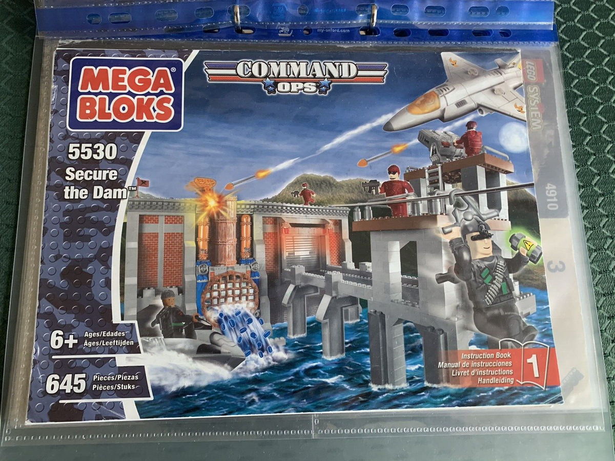 Mega Bloks command ops secure the dam 5530 INSTRUCTIONS ONLY