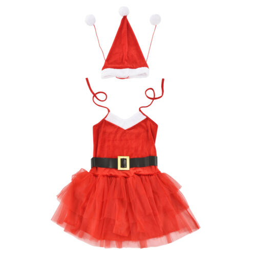 Weihnachtskostüm Weihnachten Party Nikolaus Outfit Kleid Xmas für Frauen Damen - Bild 1 von 6