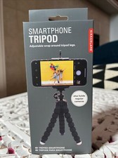 Kikkerland Phone Tripod Stand for Phones Flexible Rotatable Sturdy SHIPS FREE