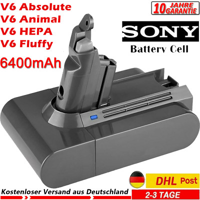 6400mAh Für Dyson V6  Ersatzakku DC58 DC59 SV03 SV09 DC74 DC62 967810-23