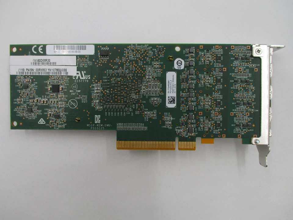 IBM 2CE3 4-Port 10GbE LPX SR PCIe3 Netwrok Adaptor Low Profile FRU P/N: 00ND466 - Image 3 of 4