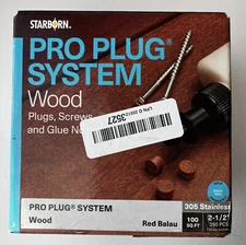 PRO Plug System Plug & Fastener Kit for RED BALAU - 350 Count-Plugs 5/16" D