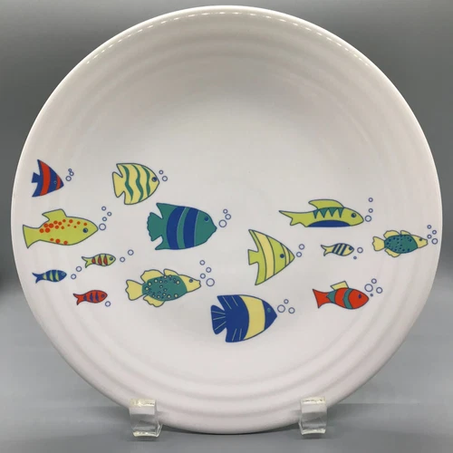Fiesta School of Fish Luncheon Plate in White | Fiestaware Lunch Belk Exclusive