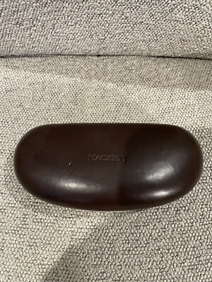 SUNGLASSES GLASSES HARD CASE CLAMSHELL BROWN HACKETT BESPOKE