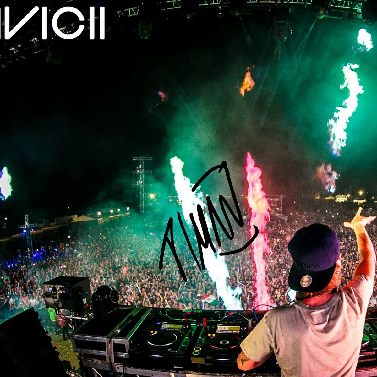Poster Avicii Live Onstage Signé - Taille A3 A2 A1 Au Choix - Papier Premium