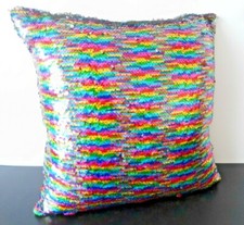 Mermaid Pillow Case Magic Reversible Sequins Cushion Cover 40 x 40cm UK