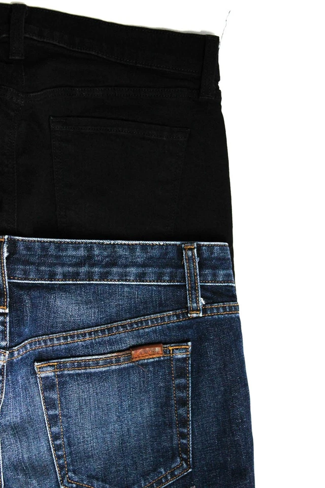 Pantalones de mezclilla J Brand Joes para mujer ajustados de algodón con botones negros talla 27 EUR lote 2 Foto 4 de 4