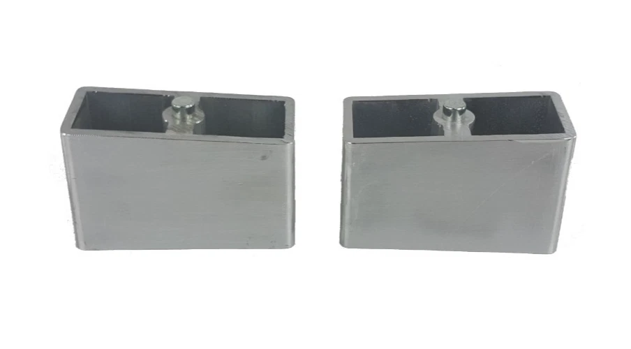 Par de bloques de caída traseros de aluminio de 3" para camionetas pickup de importación anteriores y 1998 Foto 2 de 4