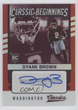 2021 Panini Classics Classic Beginnings Red Signatures /25 Dyami Brown Auto ww1