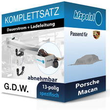Für Porsche Macan 24- G.D.W. Anhängerkupplung abnehmbar + 13polig E-Satz neu