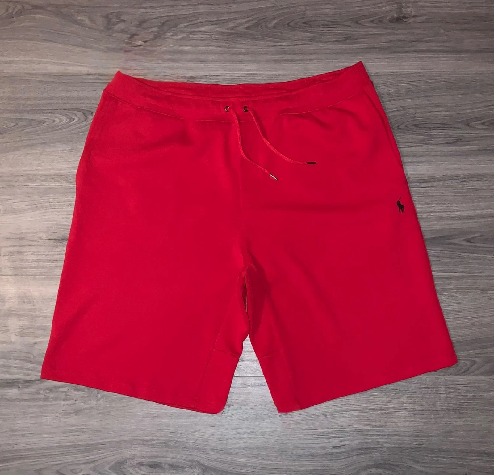 Polo Ralph Lauren Men’s Double Knit Red Sweat Shorts Big & Tall Sizes