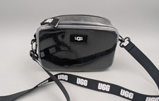 Borsa a tracolla UGG Jenny 2 trasparente nero/grigio peluche firma logo tracolla