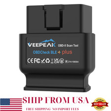 Veepeak Obdcheck Ble Bluetooth Obd2 Scanner Ios Android Code Reader