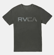 RVCA Split Path T-Shirt Large Mens Pigment Dye Grey Short Sleeve NWT