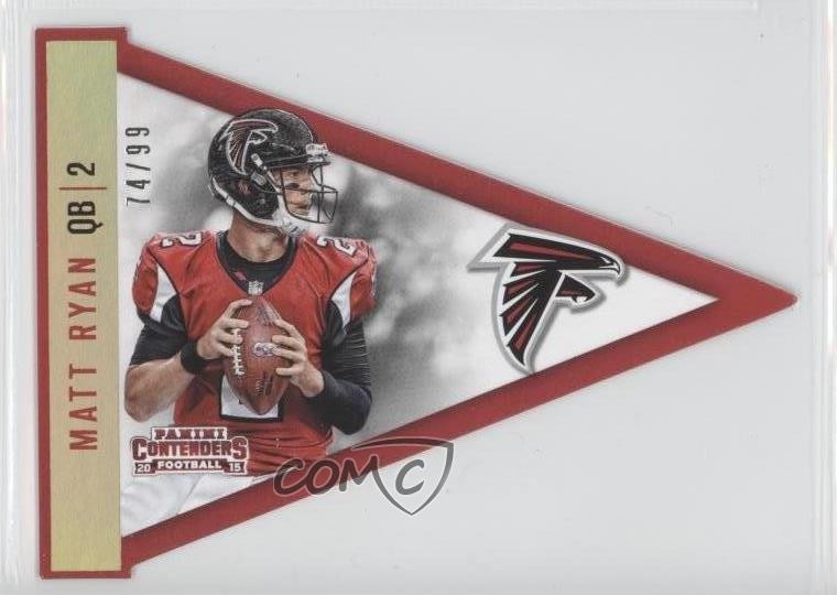 2015 Panini Contenders Pennants Holo Gold 74/99 Matt Ryan #P29 0o9