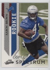 2009 Playoff Absolute Memorabilia Rookie Spectrum Black 5/50 Aaron Brown 0lm