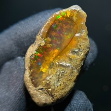 Multi Fire Opal Raw 100 Cts AAA Natural Ethiopian Opal Rough Welo Opal Gemstone