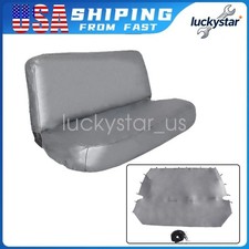 Universal Pu Synthetic Leather Full Size Bench Truck Seat Cover Gray For Chevy Universal Pu Synthetic Leather Full Size Bench Truck Seat Cover Gray For Chevy