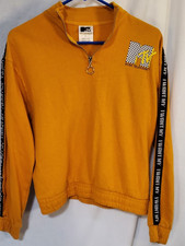 MTV Sweatshirt I Want My Quarter Zip Long Sleeve Vintage Pullover Size S